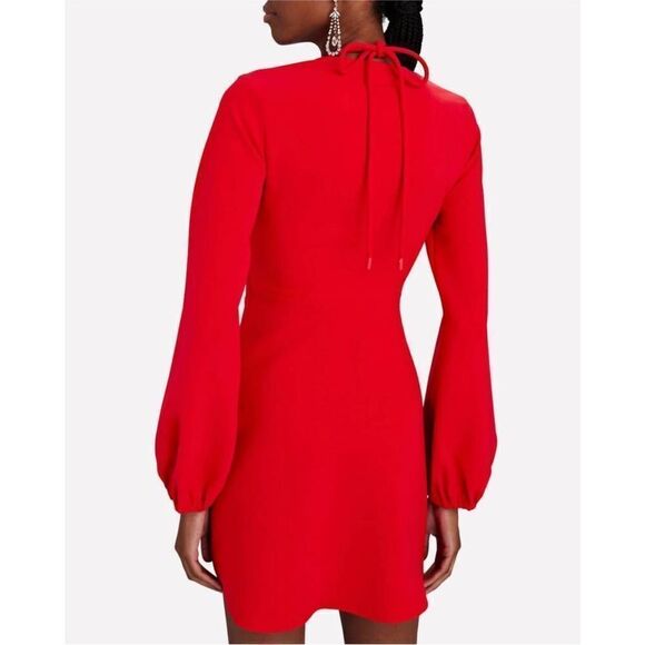 NEW A.L.C. leslie cut out mini dress in garnet - Picture 4 of 13